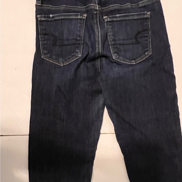 American Eagle Super Super Stretch X Hi Rise Jeggings Dark Wash Size 2 - Picture 6 of 11